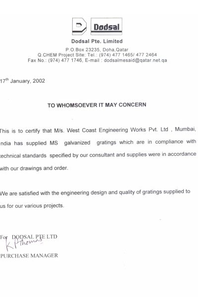Certificate 5